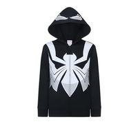 Marvel Venom Sweat à Capuche zippé pour Petits Enfants à Grands Enfants, Noir, 6