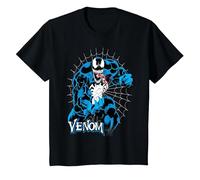 Marvel Venom Tangled in Web T-Shirt, Enfant, Noir, 10 Ans