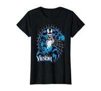 Marvel Venom Tangled in Web T-Shirt, Femme, Noir, S