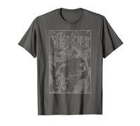 Marvel Venom Web Darks T-Shirt, Homme, Asphalte, S