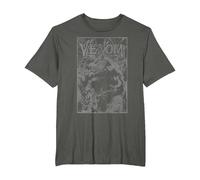 Marvel Venom Web Darks T-Shirt, Homme Grandes Tailles, Asphalte, 4X Tall