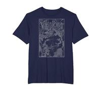 Marvel Venom Web Darks T-Shirt, Homme Grandes Tailles, Bleu Marine, 5X Tall