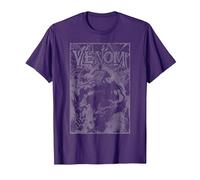 Marvel Venom Web Darks T-Shirt, Homme, Violet, XL