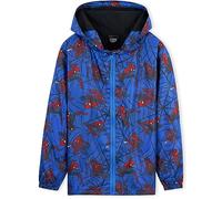 Marvel Veste de Pluie Enfant Doublure en Polaire, Vêtement de Pluie Ado 4-14 Ans Spiderman Avengers (Bleu Spiderman, 4-5 Ans)