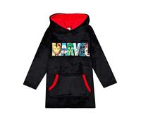 Marvel Vêtements d'intérieur à capuche en polaire surdimensionnée pour Enfants Noir Taille unique