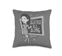 Marvel WandaVision Agnes Harkness Agatha All Along Throw Pillow, 16x16, Multicolor