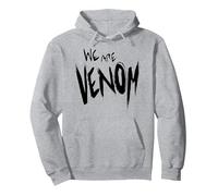 Marvel We are Venom Large Text Sweat à Capuche, Unisexe pour Adultes, Gris Chiné, L