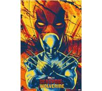 Marvel - Wolverine & Deadpool - Faces - Affiche impression taille 61x91,5 cm