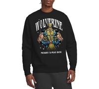 Marvel Wolverine Merry Xmas Bub Unisex Sweatshirt, Black Maillot de survêtement, Noir, XL Mixte