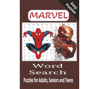 Marvel Word Search Puzzle Book: Word Search Puzzles with easy to read print about Marvel Heroes/ 6×9 inches, 110 pages/ 50+ puzzles...Gift for Family, Kids, Holidays and Relaxation