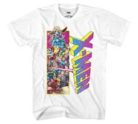 Marvel X-Men 90's Équipe Wolverine Gambit Rogue Cyclopes Homme T-Shirt