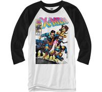 Marvel X-Men 90's Heroes Brille Housse Raglan Style 3/4 Longueur Adulte Graphic