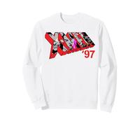 Marvel X-Men '97 Heros Face Portraits on Classic X-Men Logo Sweatshirt