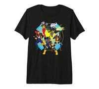 Marvel X-Men '97 Ready to Fight Wolverine Jean Grey Cyclops T-Shirt Haut de Gamme