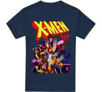 Marvel - "X-Men 97" T-shirt pour homme TV3374 (L) (Bleu marine)