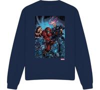 Marvel - "X-Men Destroy" Sweat-shirt Homme/Femme Unie TV3756 (L) (Bleu marine)