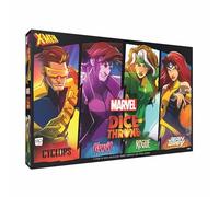 Marvel X-Men Dice Throne Box 2, 4 Hero Box avec Cyclops, Jean Grey, Gambit & Rogue, jeu de société compétitif, compatible autonome et croix, sous licence officielle