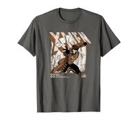Marvel X-Men Gambit Info T-Shirt, Homme, Asphalte, S