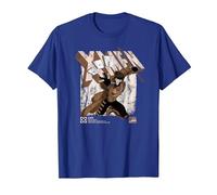 Marvel X-Men Gambit Info T-Shirt, Homme, Bleu Royal, S
