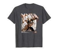 Marvel X-Men Gambit Info T-Shirt, Homme, Chiné Foncé, S