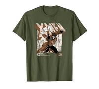 Marvel X-Men Gambit Info T-Shirt, Homme, Olive, S