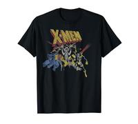Marvel X-Men Group Shot Distressed Vintage Poster T-Shirt
