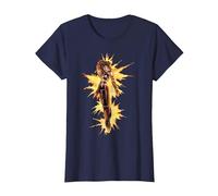 Marvel X-Men Phoenix on Fire T-Shirt, Femme, Bleu Marine, 3XL