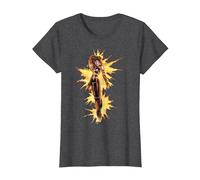 Marvel X-Men Phoenix on Fire T-Shirt, Femme, Chiné Foncé, S