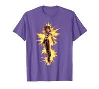 Marvel X-Men Phoenix on Fire T-Shirt, Homme, Violet Chiné, 3XL
