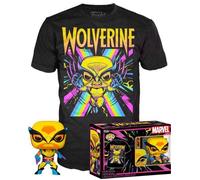 Marvel X-Men Pop! & Tee Set Figurine Et T-Shirt Wolverine (Blacklight