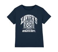 mandarin creative ltd X-Men Professor Xaviers Athletic Dept White Unisex Kids T Shirt, Bleu Marine, 12-13 Ans Garçon