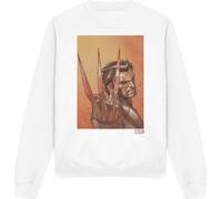 Marvel - "X-Men Ready" Sweat-shirt Homme/Femme Unie TV3694 (S) (Blanc)
