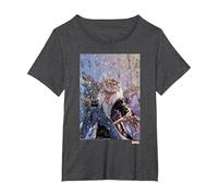 Marvel X-Men Sabretooth Dogs T-Shirt, Femme Grandes Tailles, Chiné Foncé, 6X