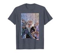 Marvel X-Men Sabretooth Dogs T-Shirt, Homme, Bleu Chiné, S