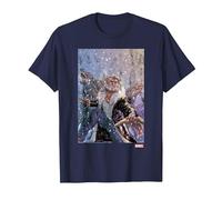 Marvel X-Men Sabretooth Dogs T-Shirt, Homme, Bleu Marine, 6XL