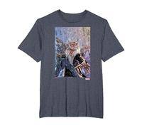 Marvel X-Men Sabretooth Dogs T-Shirt, Homme Grandes Tailles, Bleu Chiné, 6X Tall