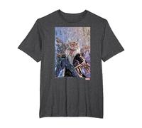 Marvel X-Men Sabretooth Dogs T-Shirt, Homme Grandes Tailles, Chiné Foncé, 3X Tall