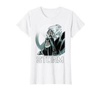 Marvel X-Men Storm The Calm Before Profile T-Shirt, Femme, Blanc, XS