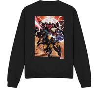 Marvel - "X-Men Team Attack" Sweat-shirt Homme/Femme Unie TV3513 (XL) (Noir)