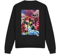 Marvel - "X-Men Team Defend" Sweat-shirt Homme/Femme Unie TV3955 (M) (Noir)