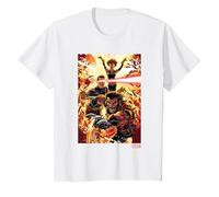 Marvel X-Men Wolverine Cyclops Jean Grey T-Shirt, Enfant, Blanc, 2 Ans