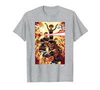 Marvel X-Men Wolverine Cyclops Jean Grey T-Shirt, Homme, Gris Chiné, S