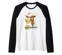Marvel X-Men Wolverine Dad-amantium Father's Day Retro Manche Raglan