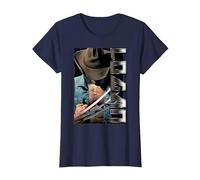Marvel X-Men Wolverine Old Man Logan Profile T-Shirt, Femme, Bleu Marine, M