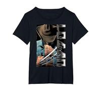 Marvel X-Men Wolverine Old Man Logan Profile T-Shirt, Femme Grandes Tailles, Noir, 3X