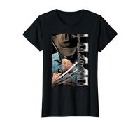 Marvel X-Men Wolverine Old Man Logan Profile T-Shirt, Femme, Noir, M
