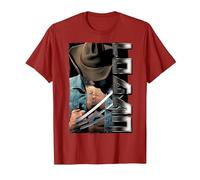 Marvel X-Men Wolverine Old Man Logan Profile T-Shirt, Homme, Canneberge, M