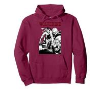 Marvel X-Men Wolverine Young Biker Logan Motorcycle Sweat à Capuche, Unisexe pour Adultes, Marron, XL