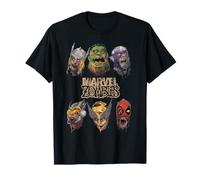 Marvel Zombies Group Shot Zombie Heads T-Shirt