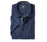 Marvelis Chemise à manches courtes pour homme, couleur unie, 18 New York Kent, Marine 18., 44